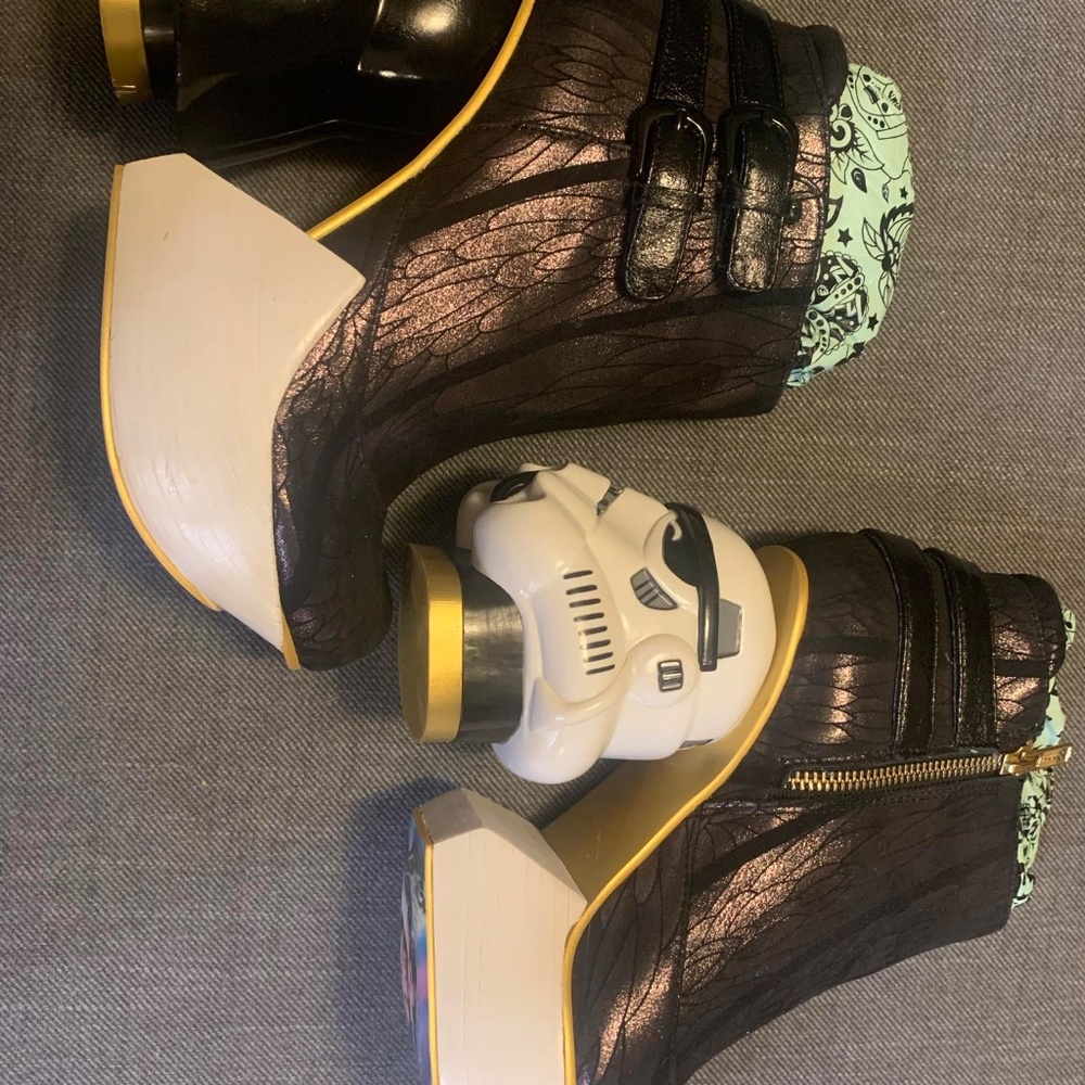 Star Wars. Irregular Choice Death Star boots. New. Never worn. - Picture 3 of 13
